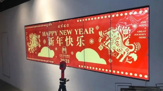 上海百樂門大酒店led透明屏、液晶拼接屏